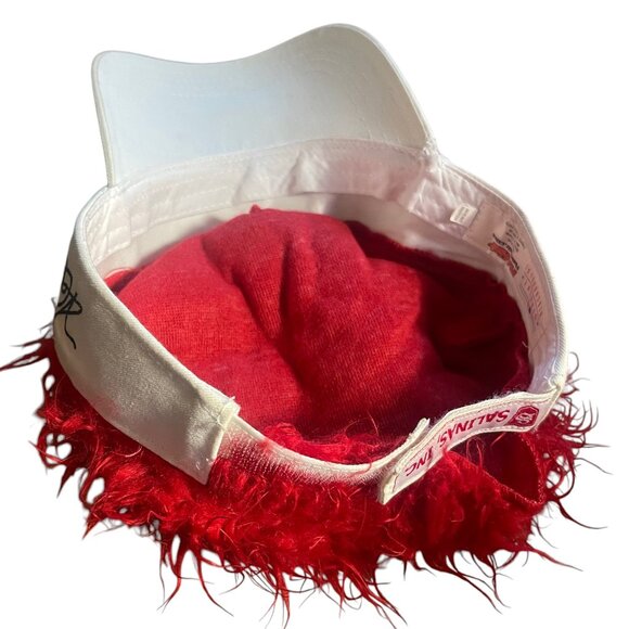 ⚾️ LA Angels Novelty Cap – Red Faux Hair MLB Fan Cap • Game Day Statement - Picture 4 of 5